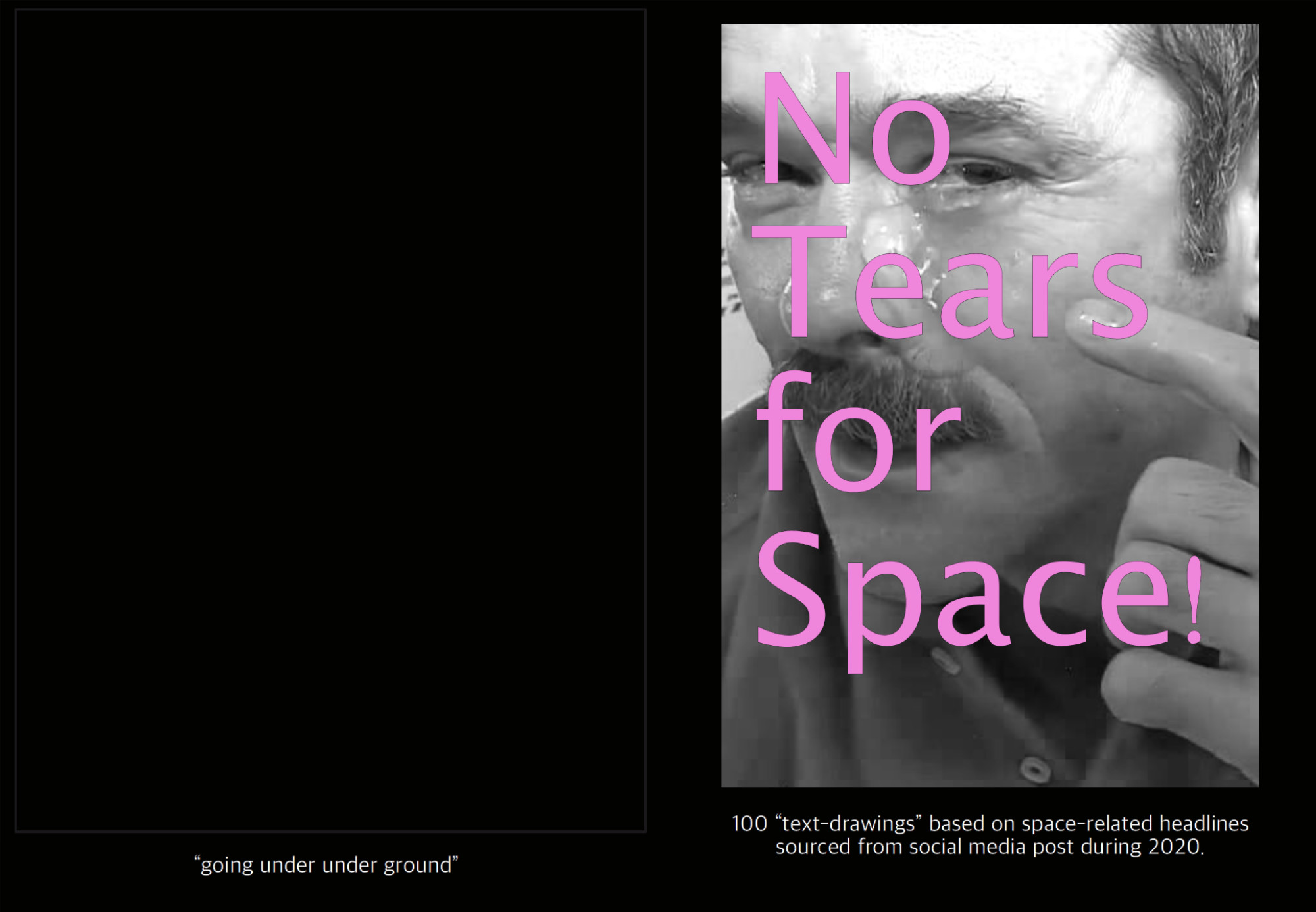 book cover No tears for space